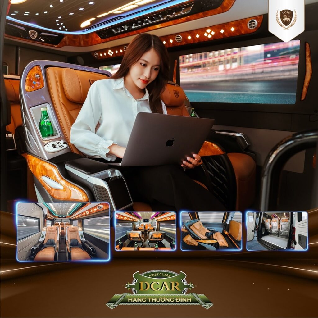 Khoang ghế thượng đỉnh của nhà xe Khanh Phong Limousine