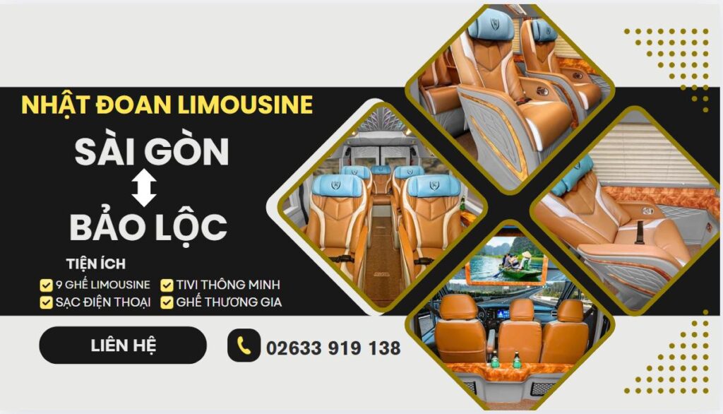 Nhà xe Nhật Đoan Limousine Sài Gòn đi Bảo Lộc và ngược lại